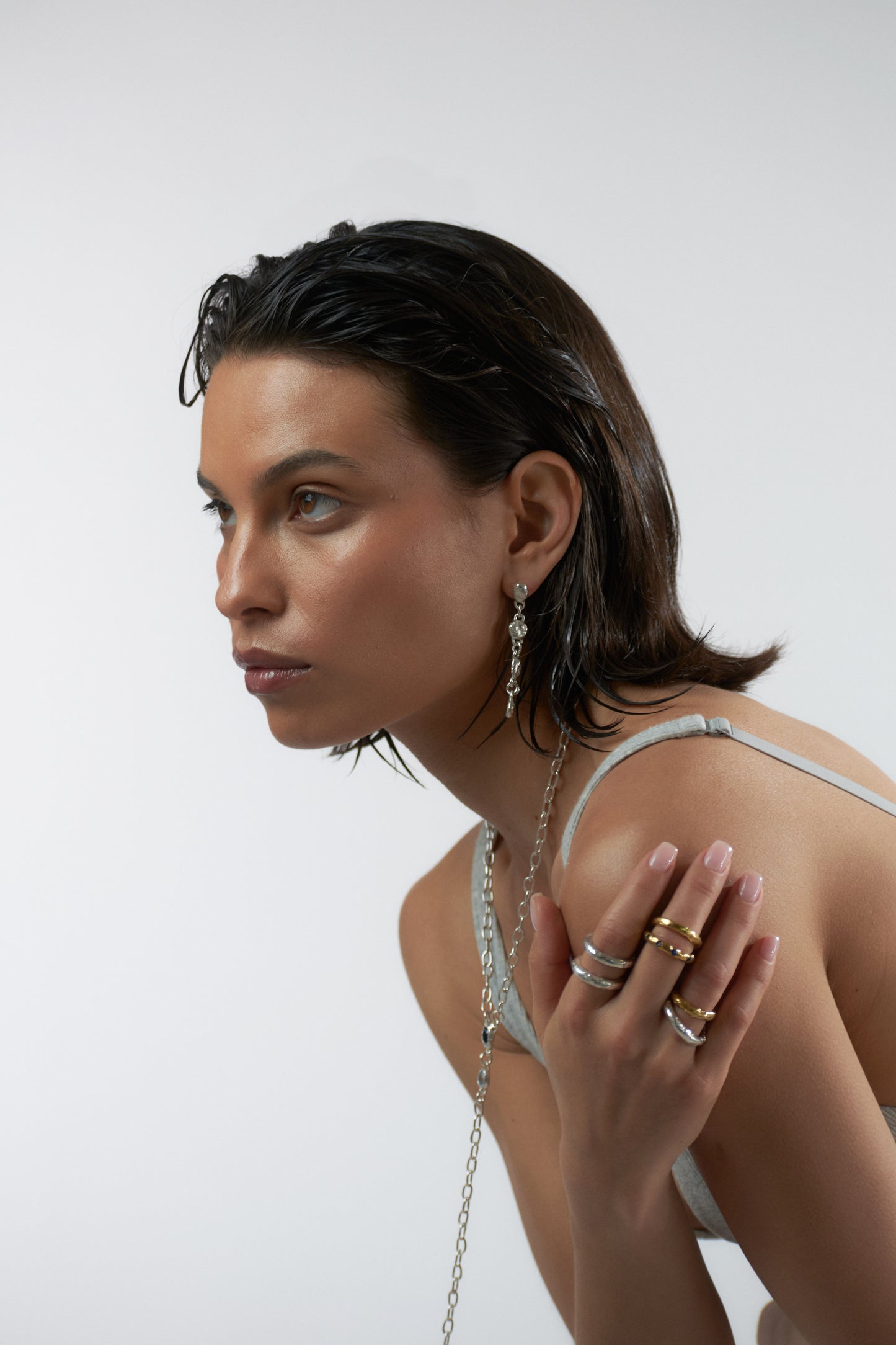 Whisper Lava Ring - Plata