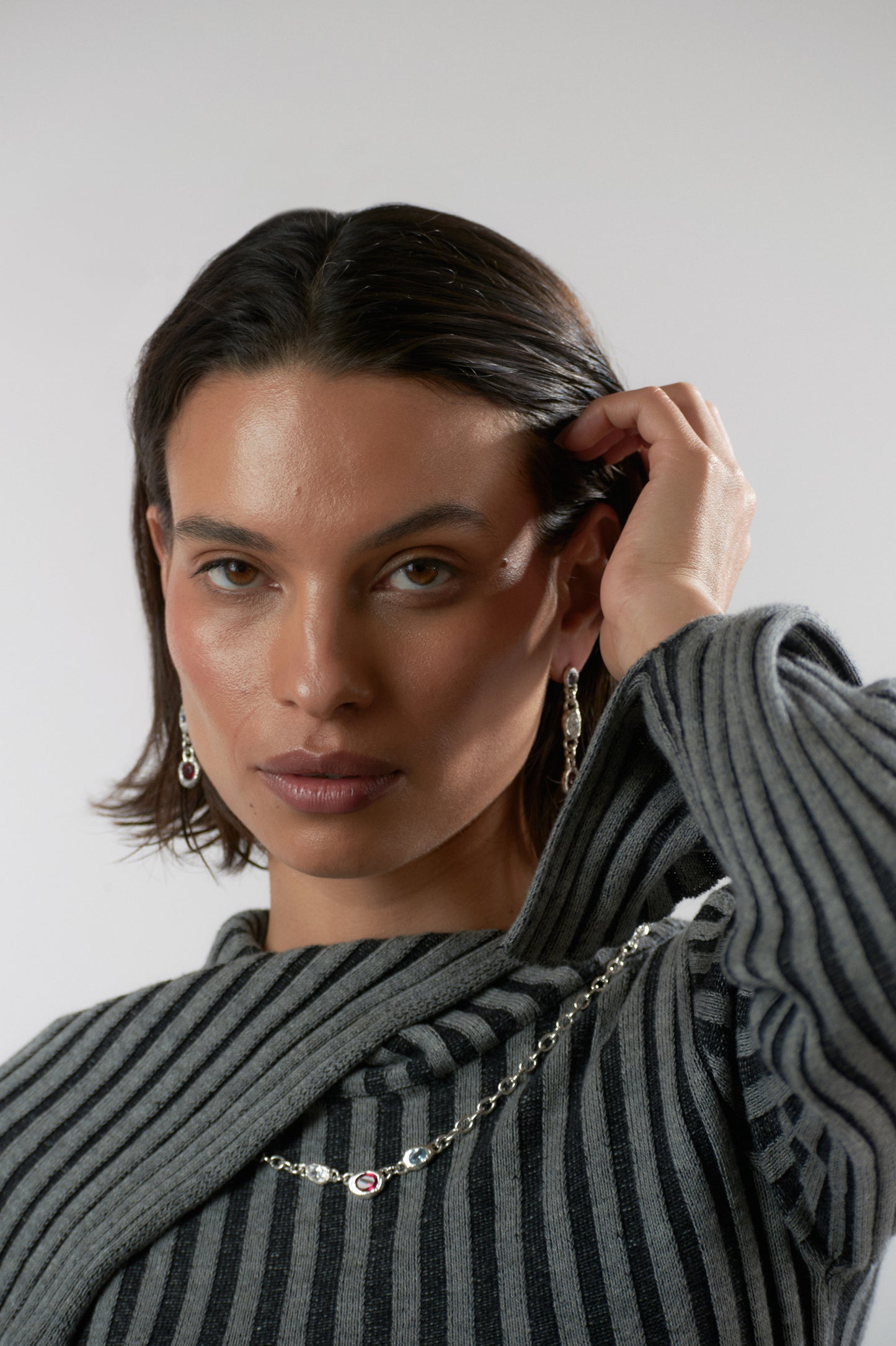 Trio Necklace - Plata