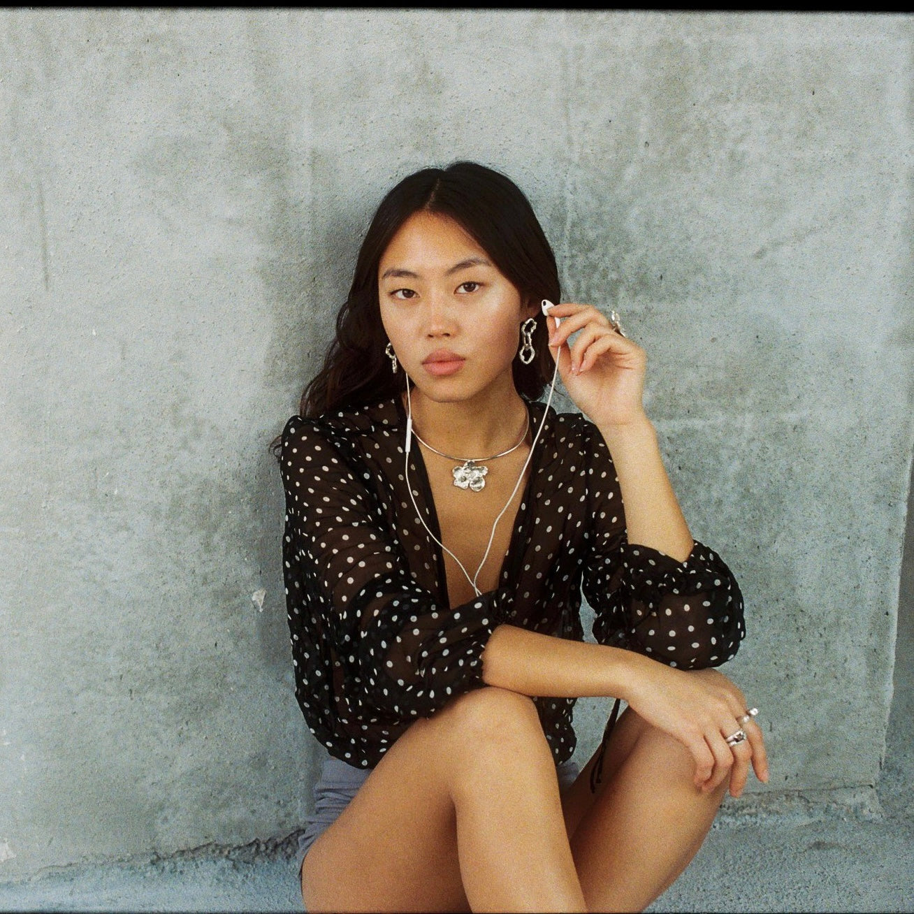 Fleur De Feu Necklace — Silver