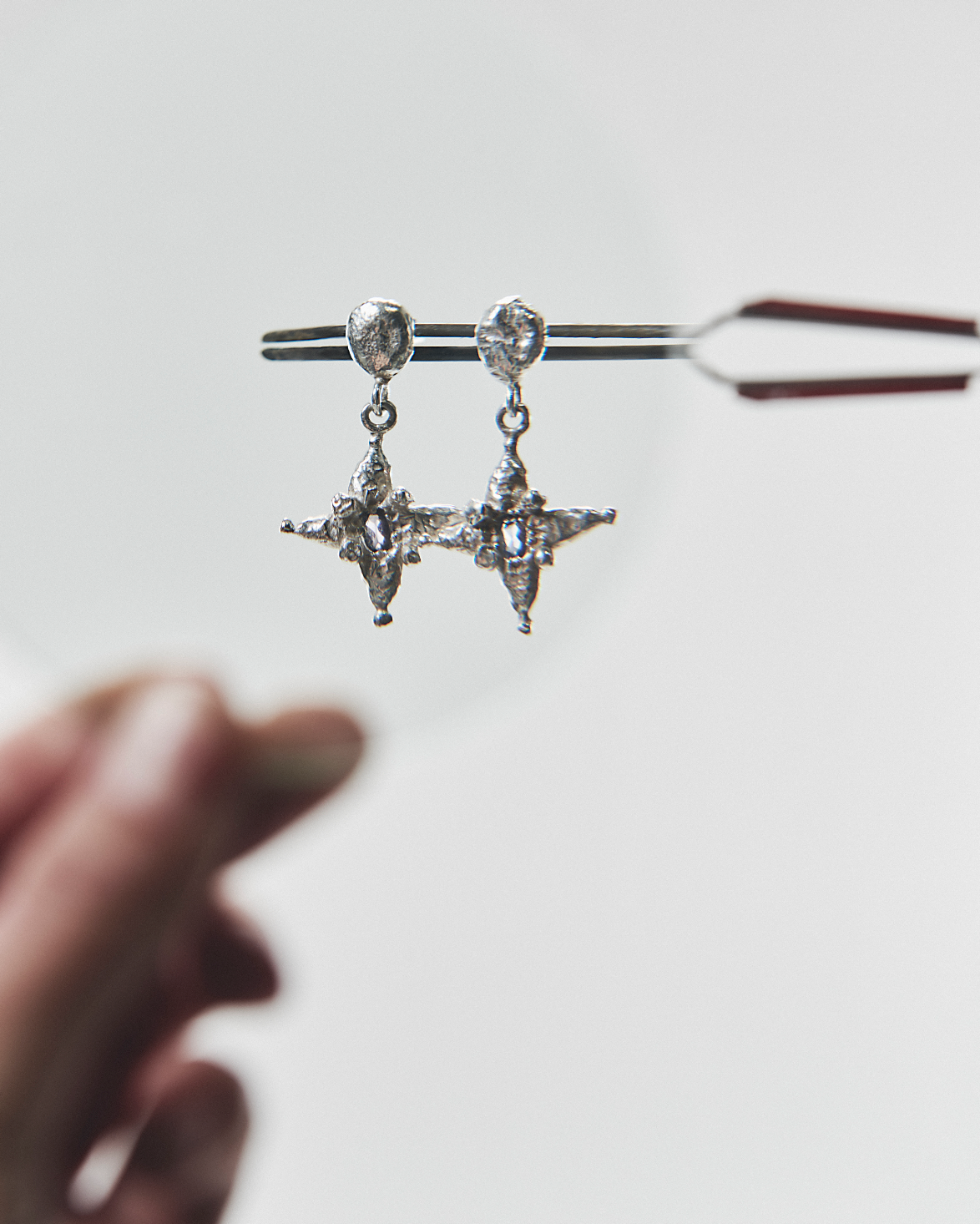 The Star Studs — Silver