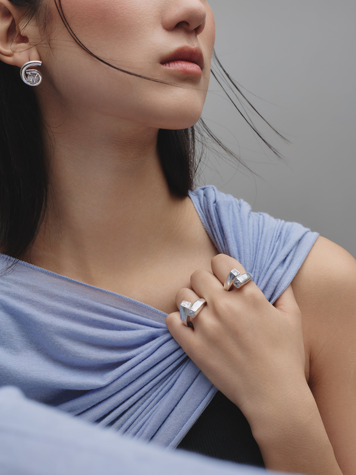 The Offset Ring — Silver