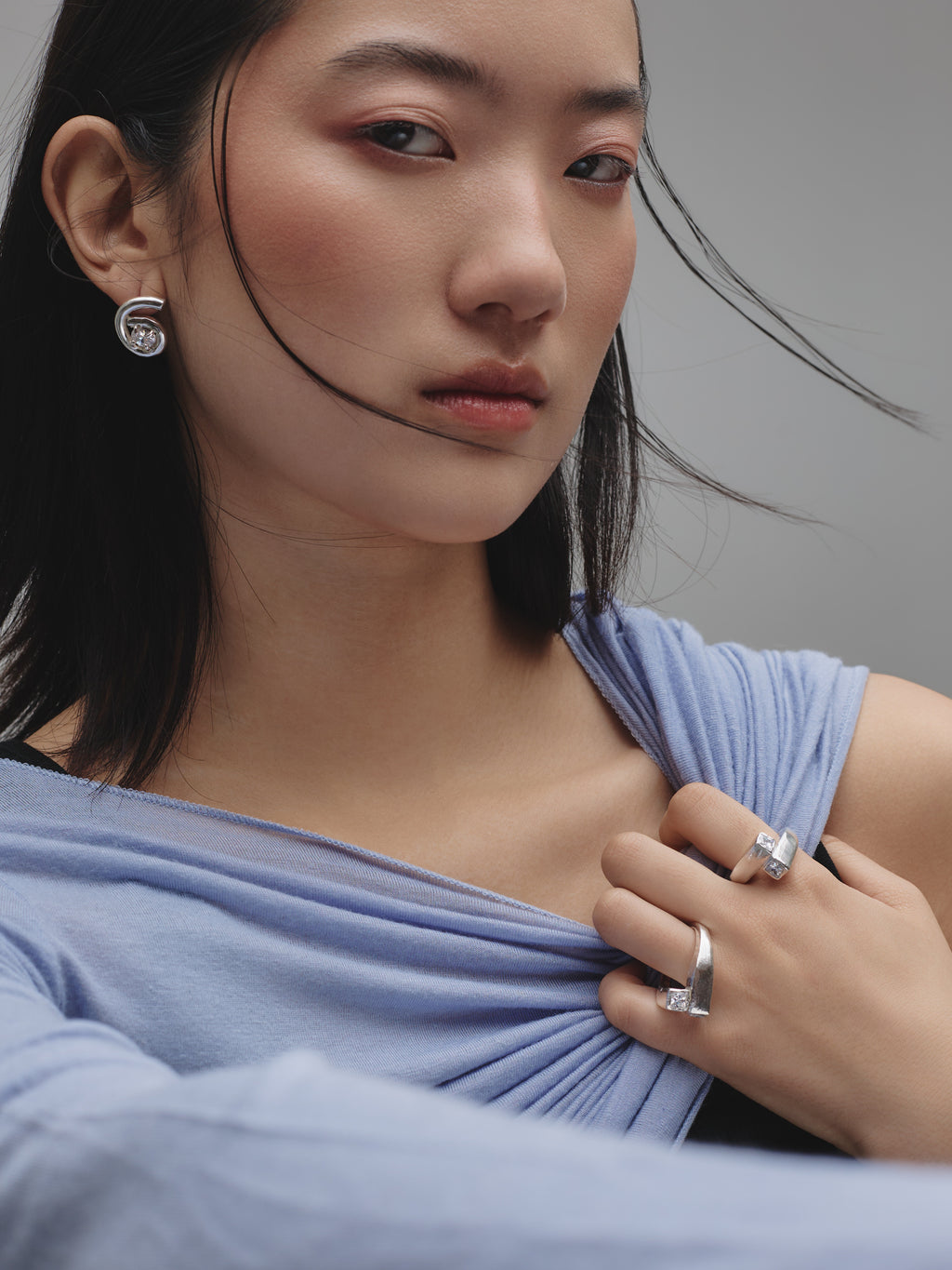 The Spiral Studs — Silver