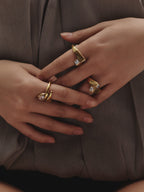 The Offset Ring — Gold