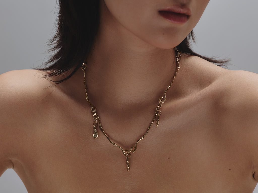 The Teardrop Necklace — Gold