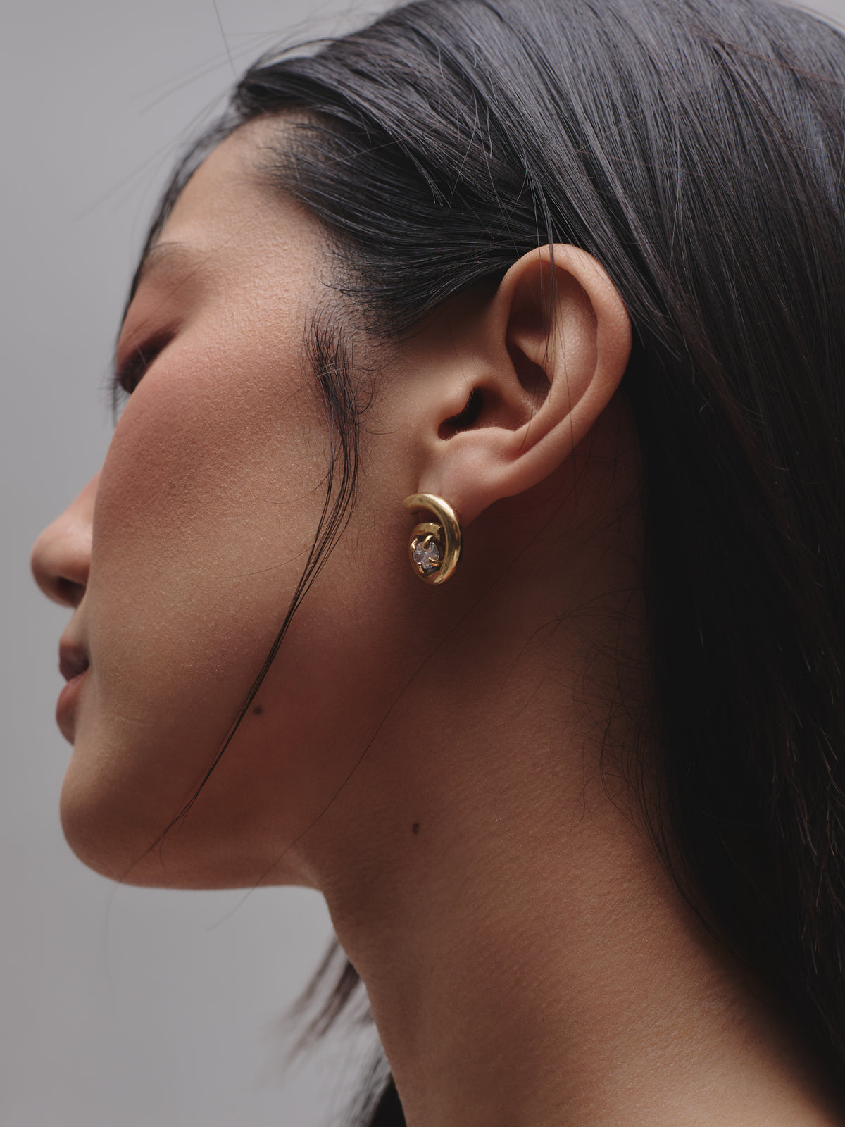 The Spiral Studs — Gold