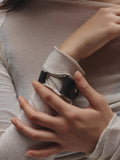 The Leather Cuff — Silver