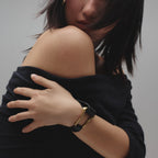 The Leather Cuff — Gold