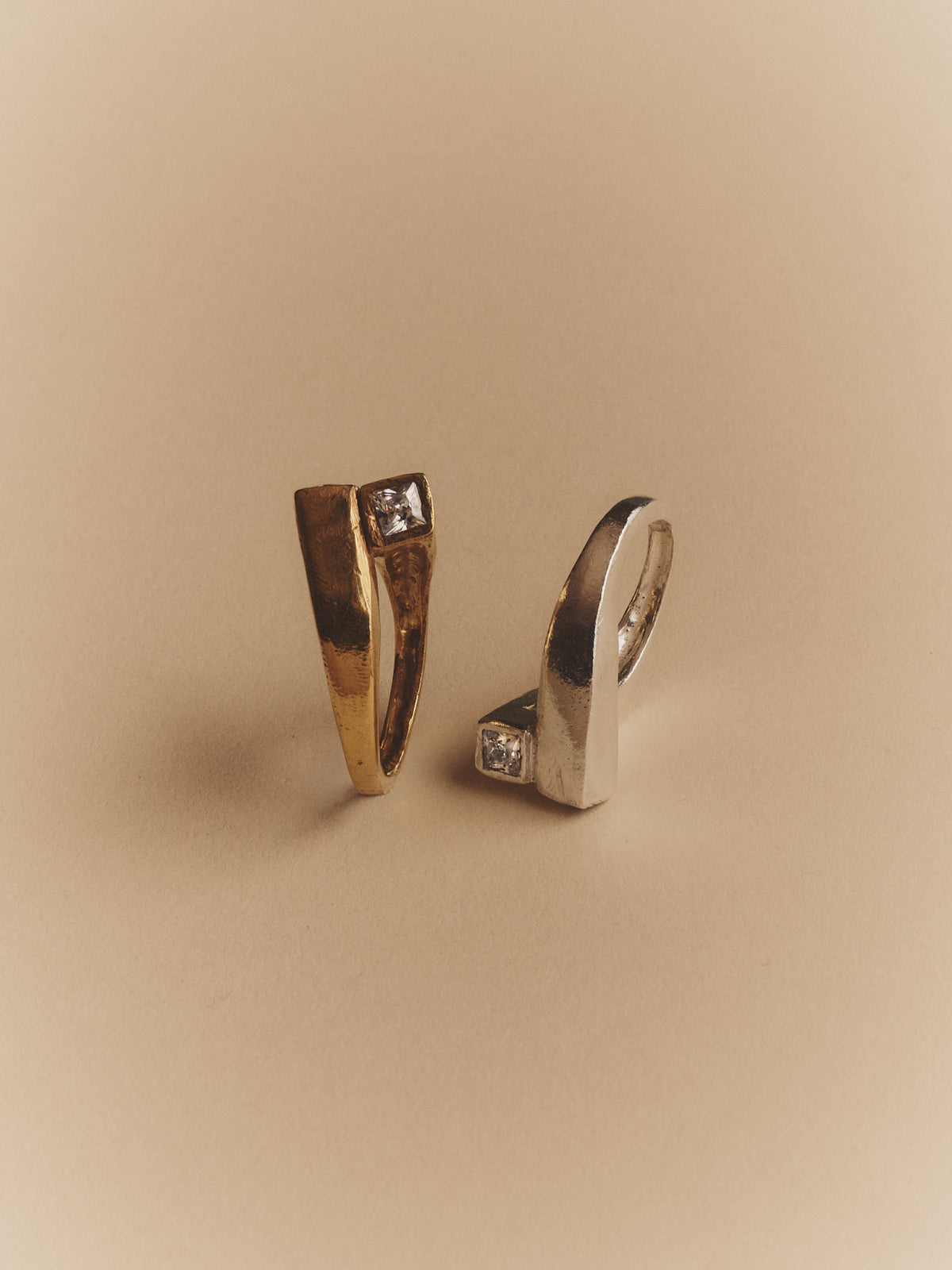 The Offset Ring — Silver