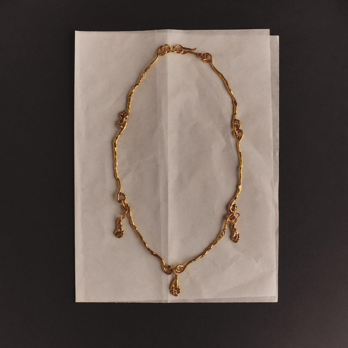 The Teardrop Necklace — Gold