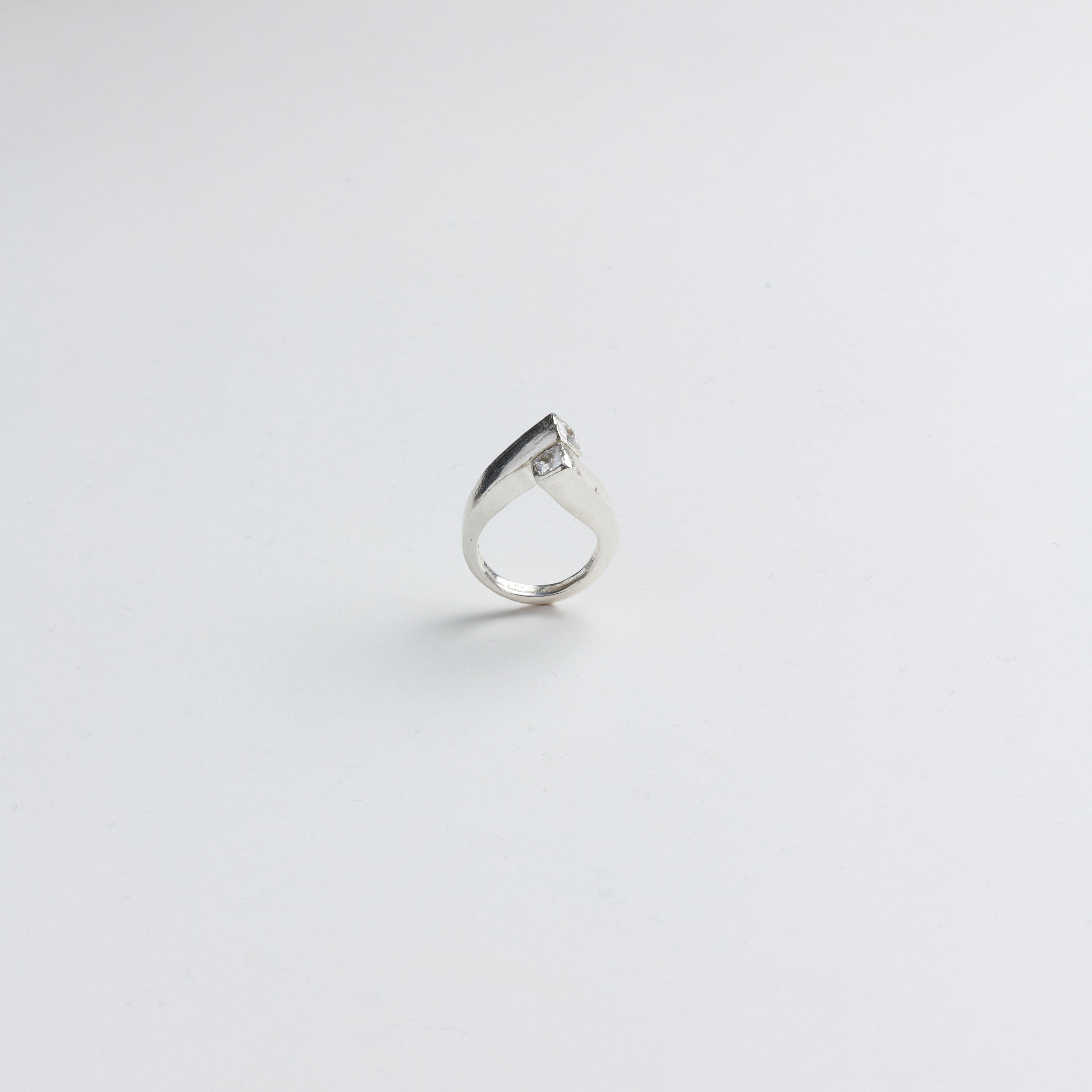 The Offset Ring — Silver