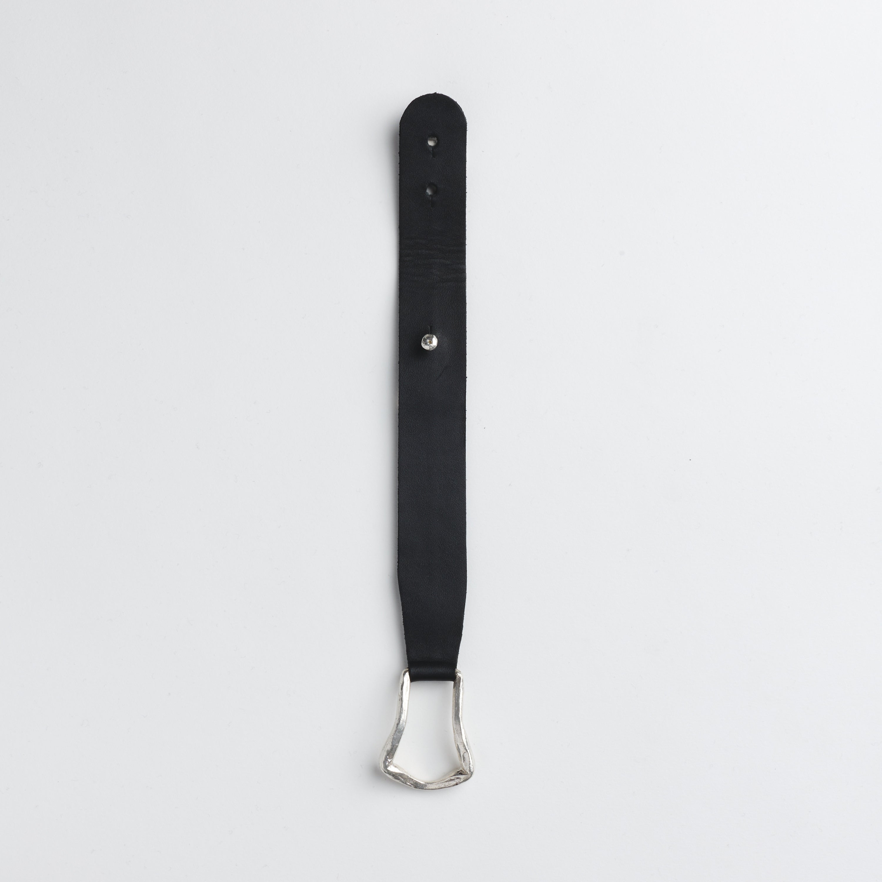 The Leather Cuff — Silver