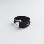 The Leather Cuff — Silver
