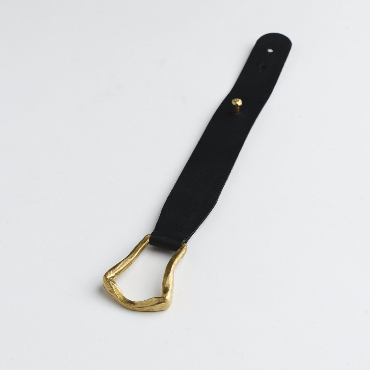 The Leather Cuff — Gold