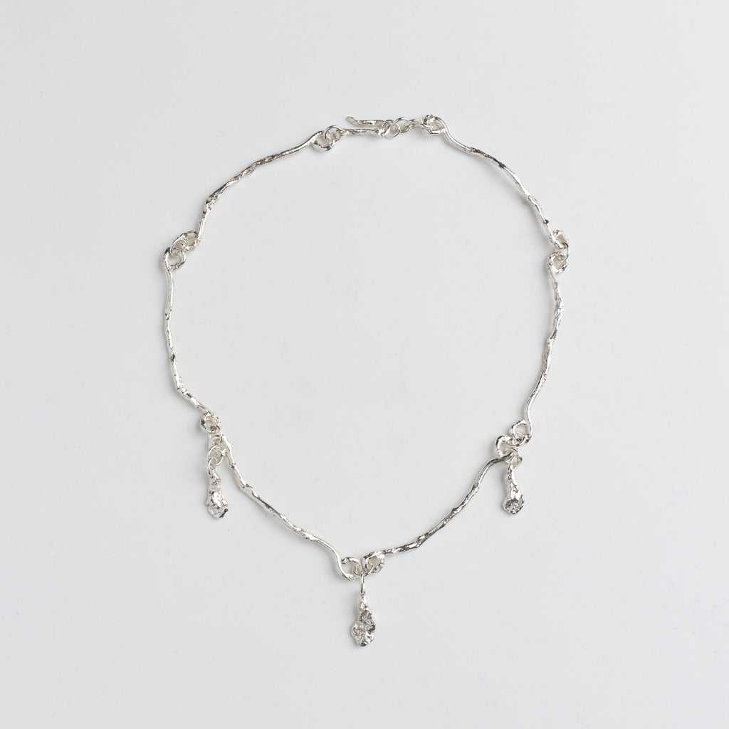 The Teardrop Necklace — Silver