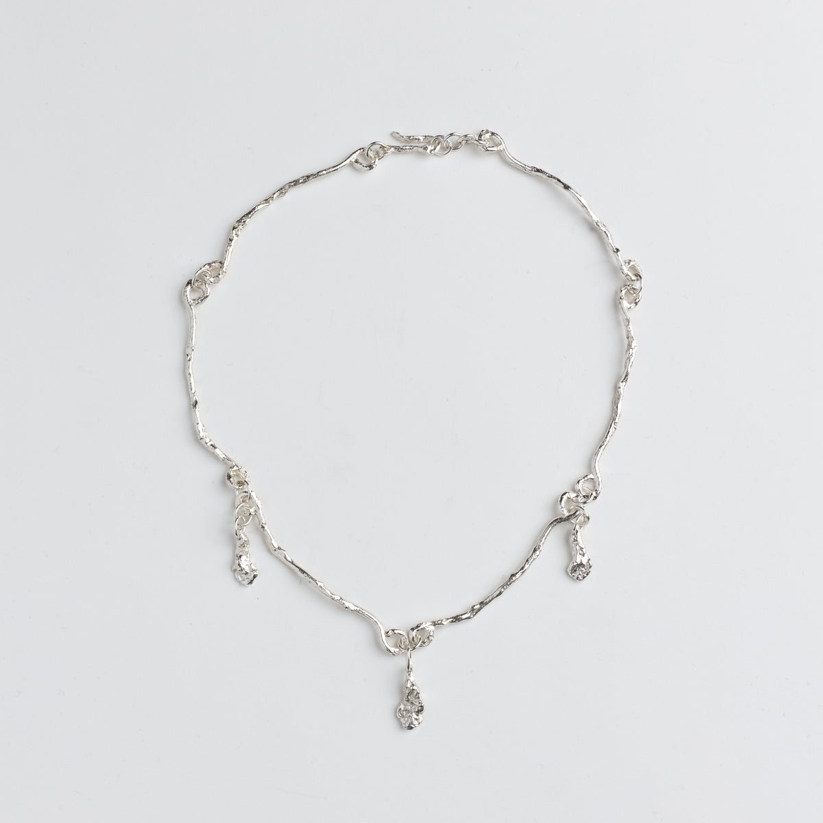 The Teardrop Necklace — Silver