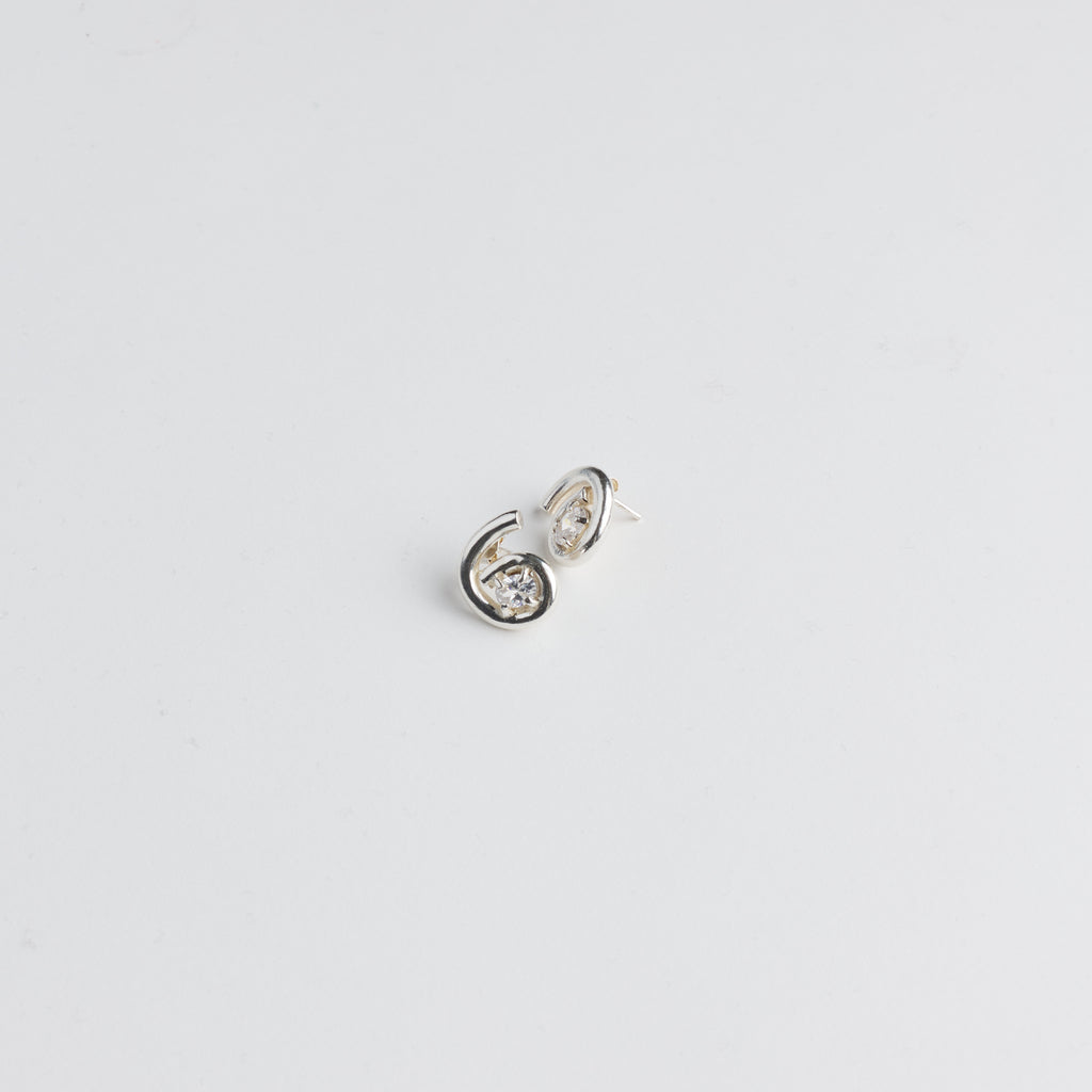 The Spiral Studs — Silver