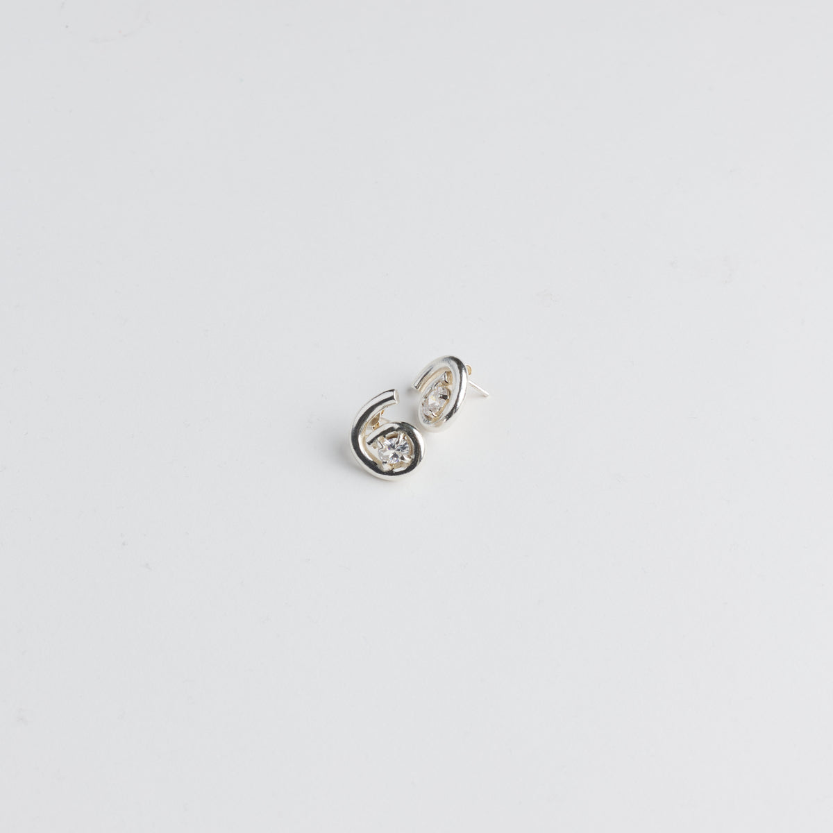 The Spiral Studs — Silver