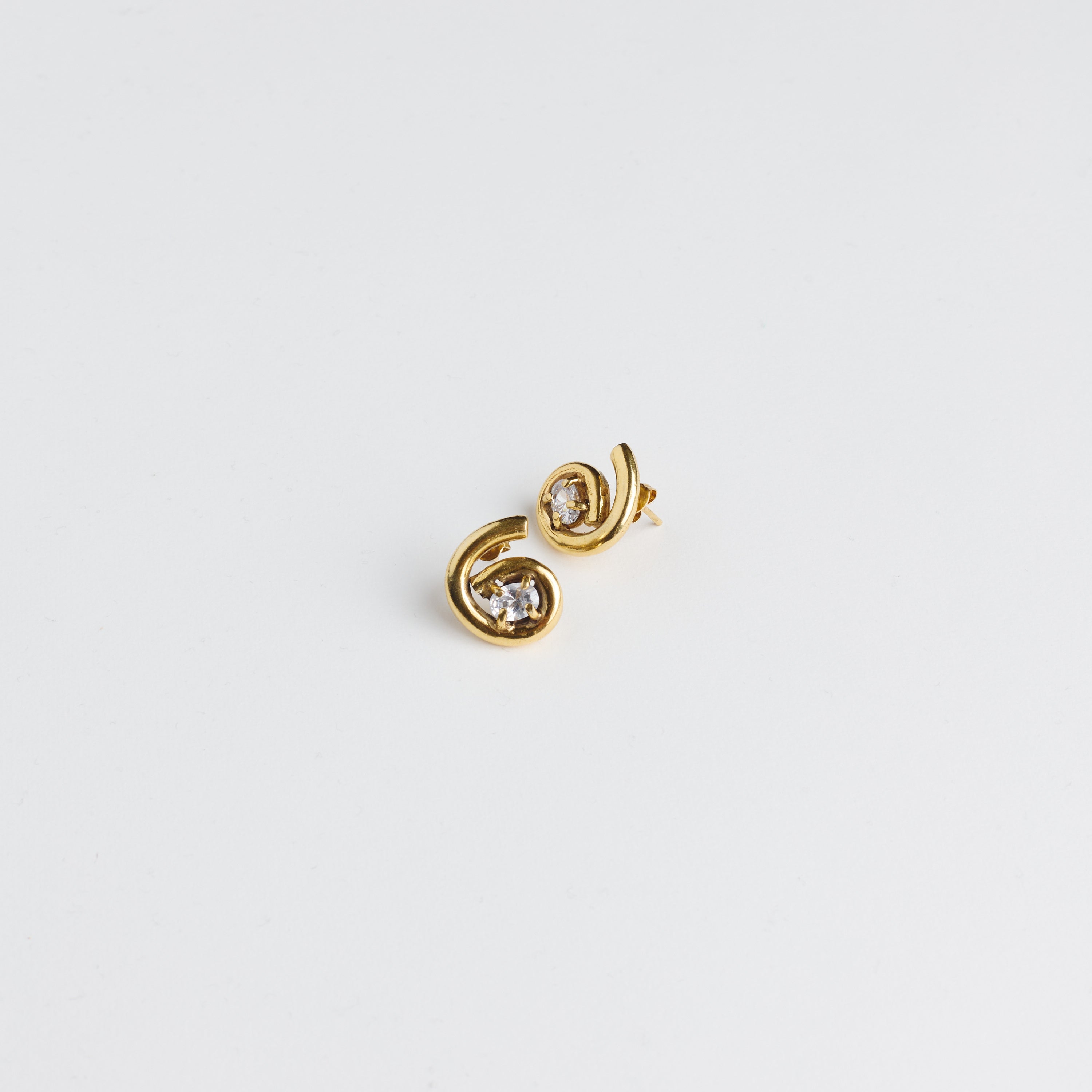The Spiral Studs — Gold