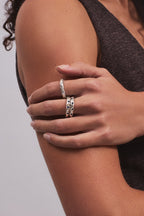 Whisper Lava Ring — Plata