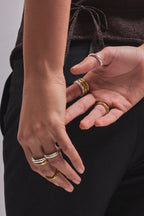 Raw Lava Ring — Silver
