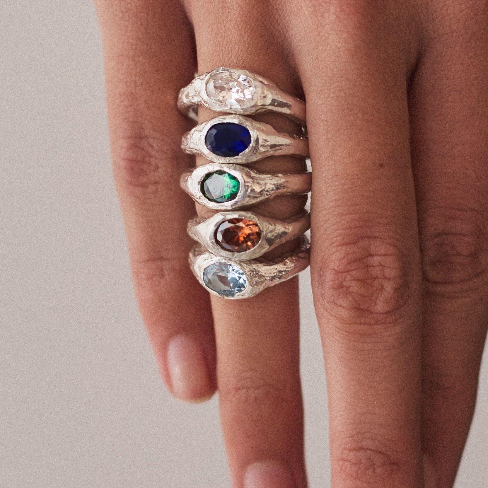 Core Lava Ring — Silver