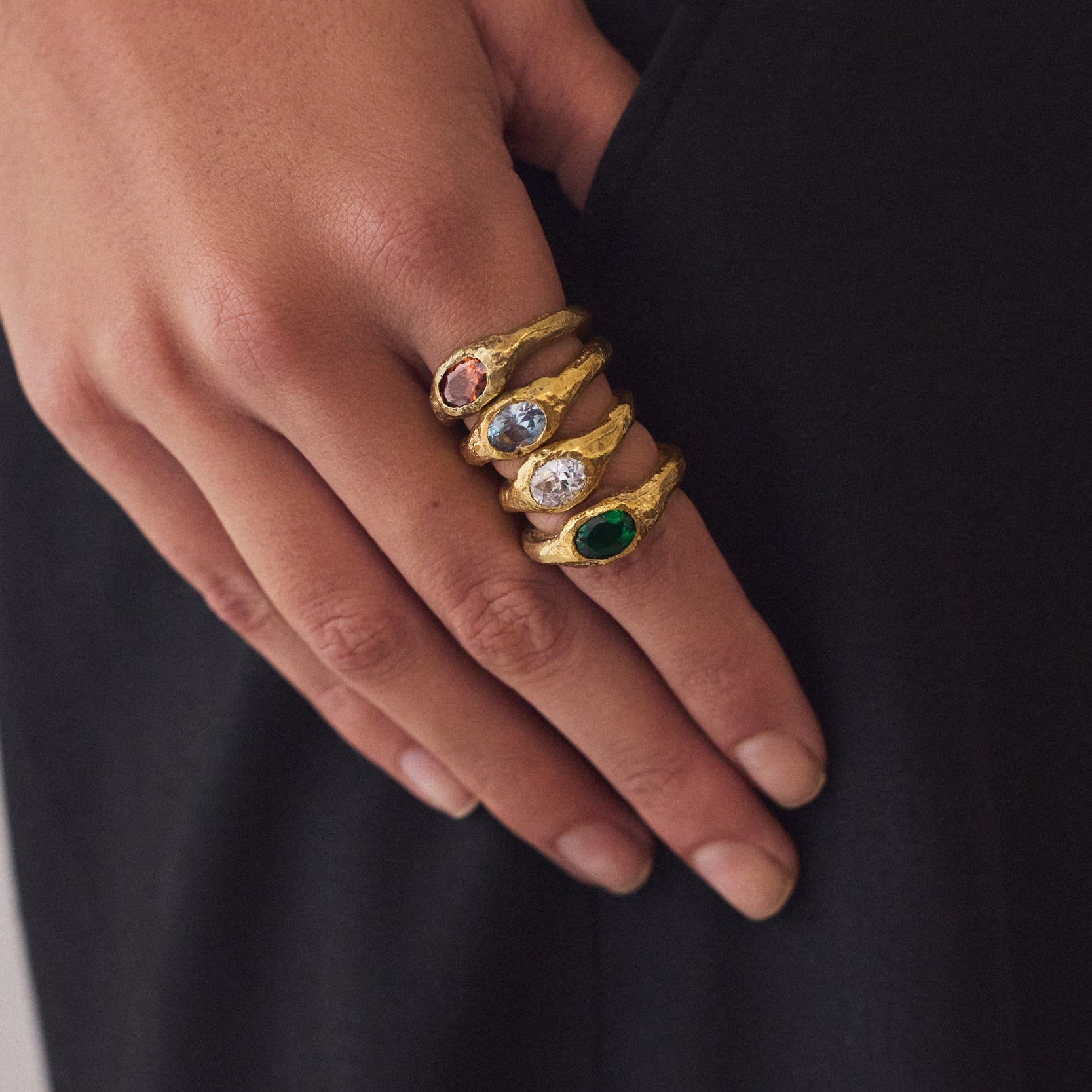Core Lava Ring — Gold