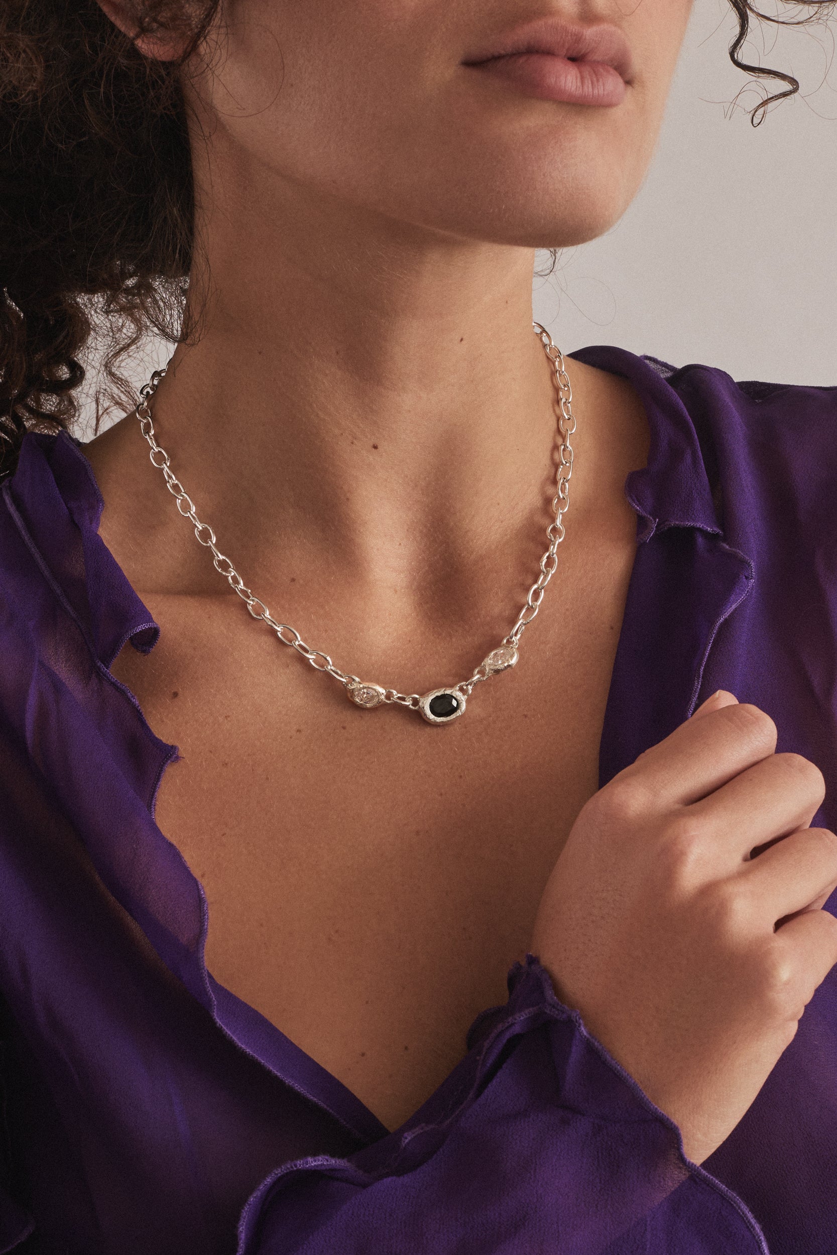 Trio Necklace — Silver