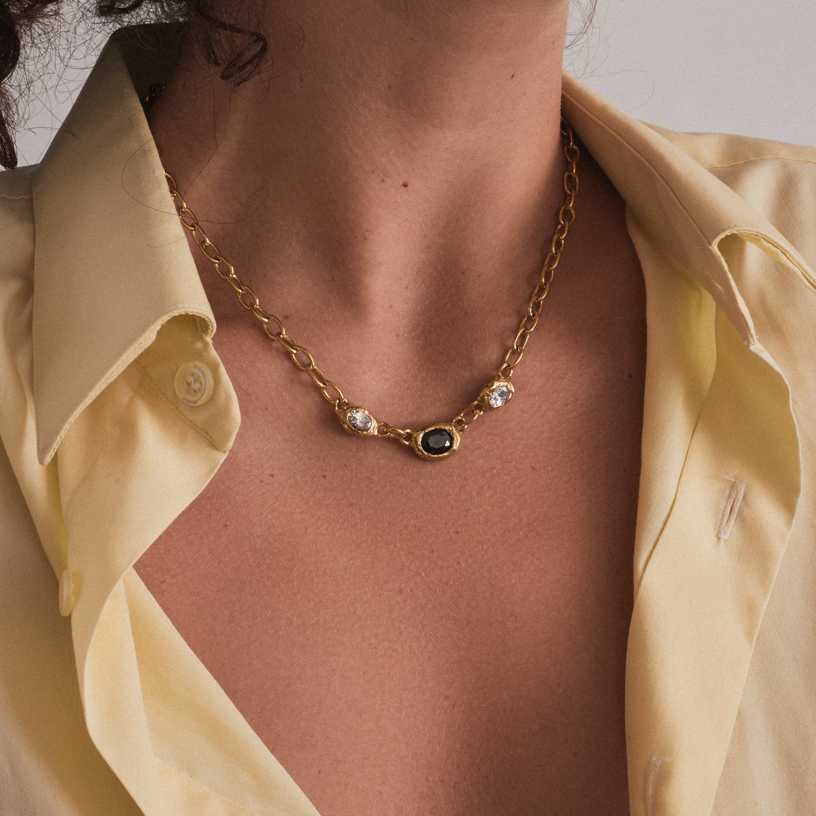 Trio Necklace — Gold