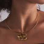 Fleur de Feu Necklace — Gold