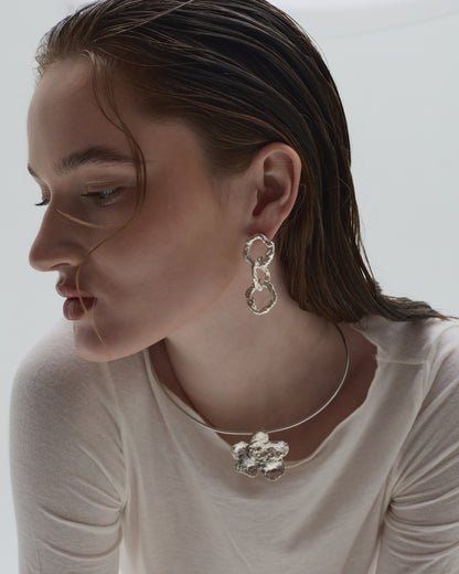 Fleur De Feu Necklace - Silver