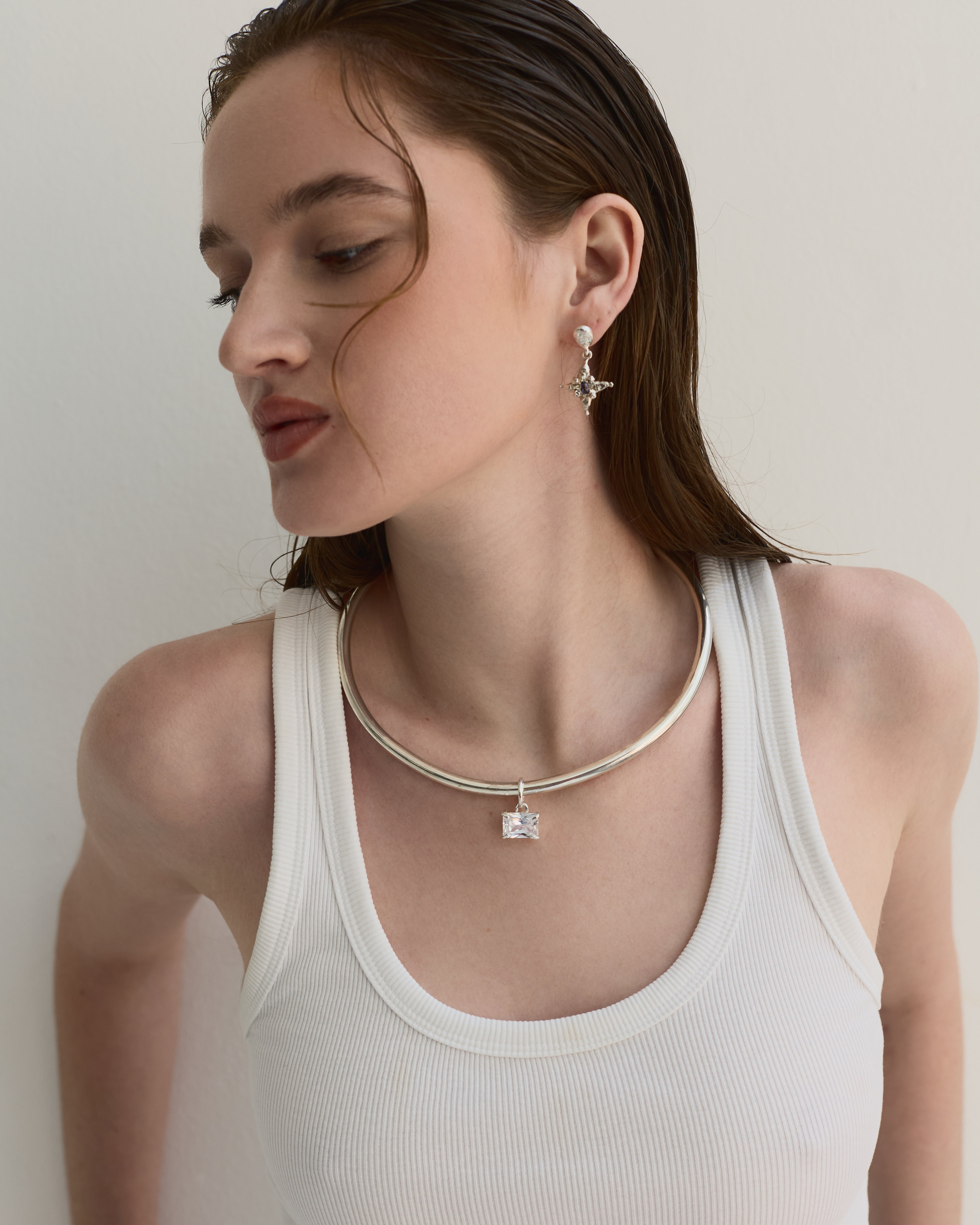 The Rhea Necklace — Silver