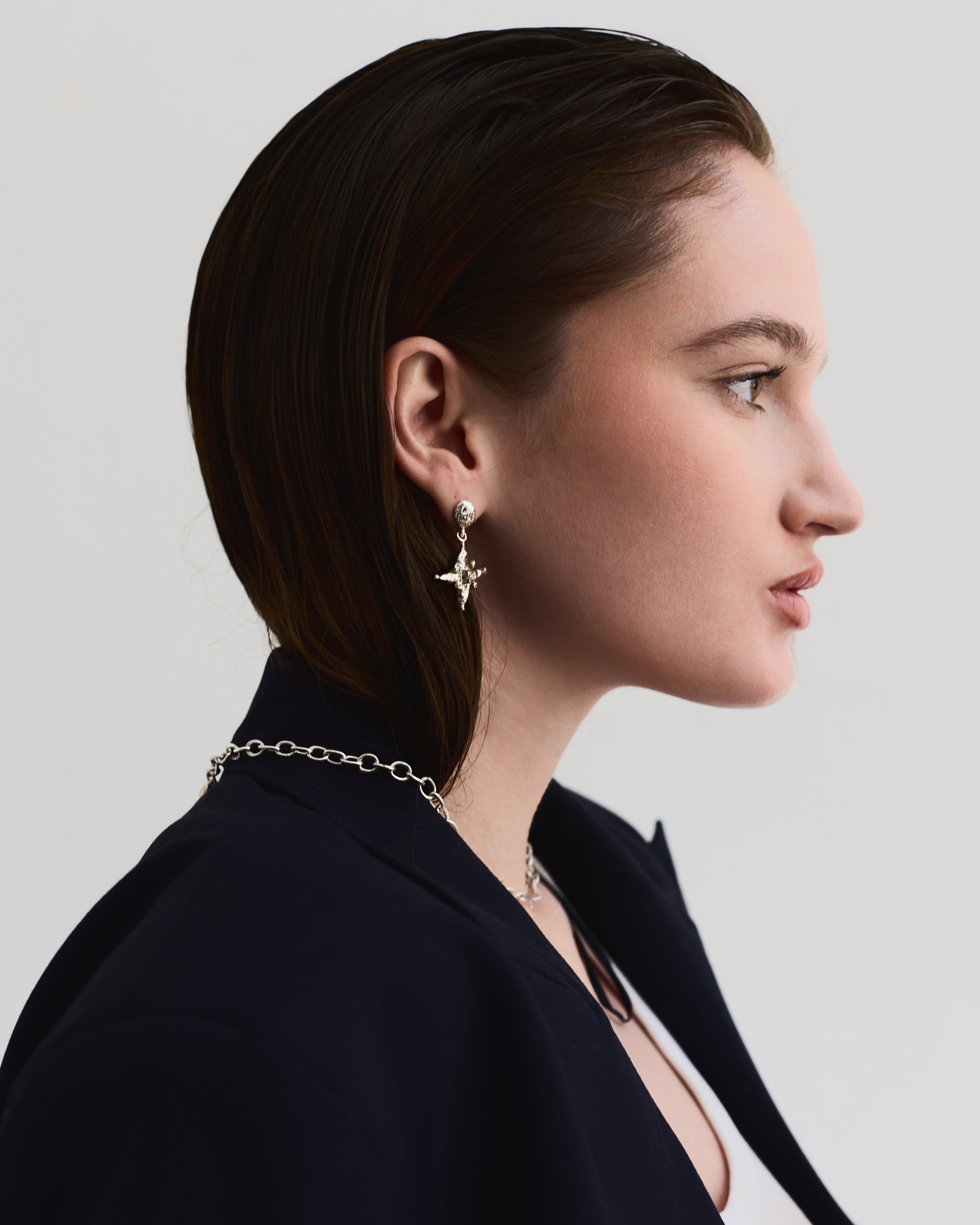 The Star Studs — Silver