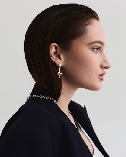 THE STAR STUDS - SILVER