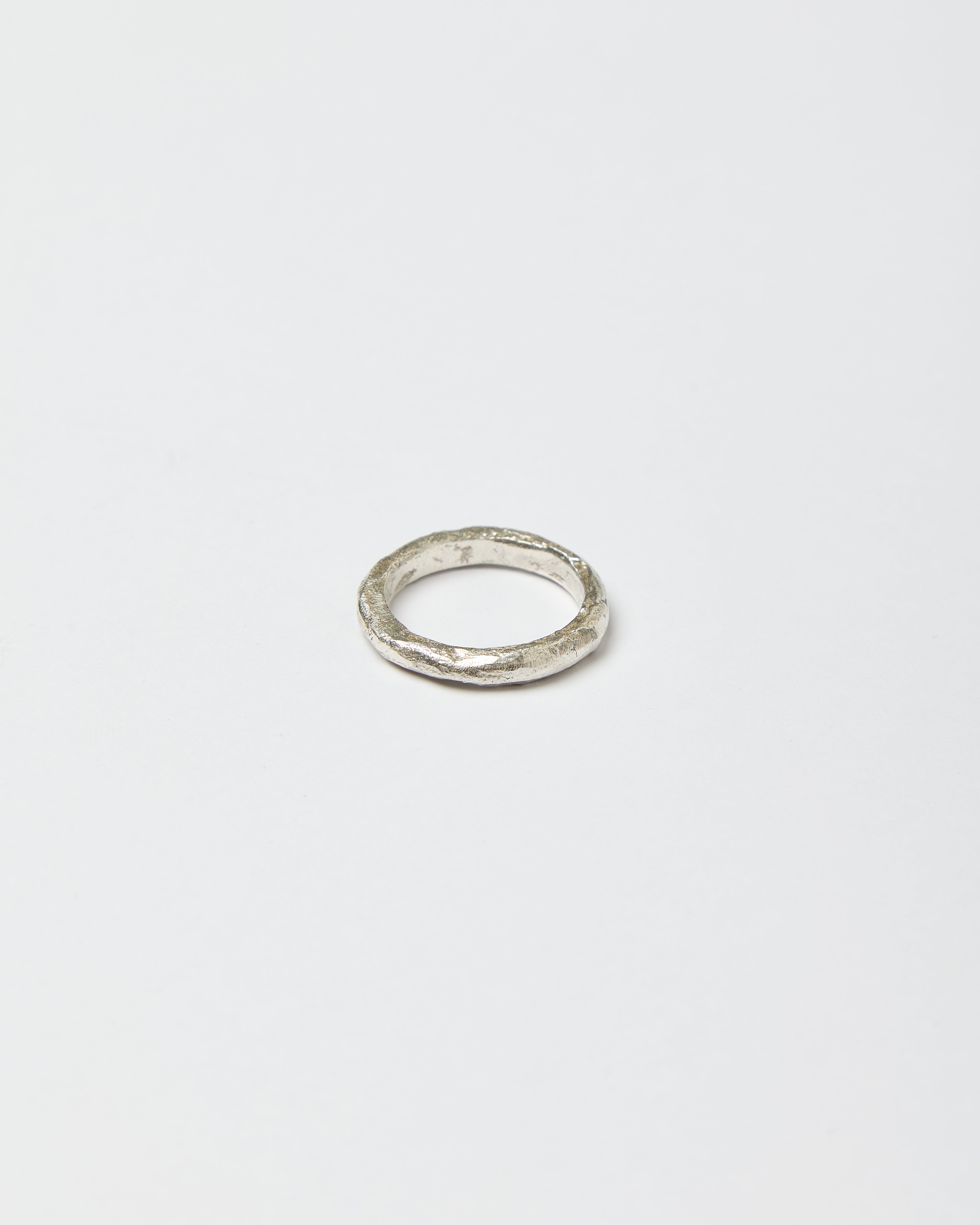 Raw Lava Ring — Silver