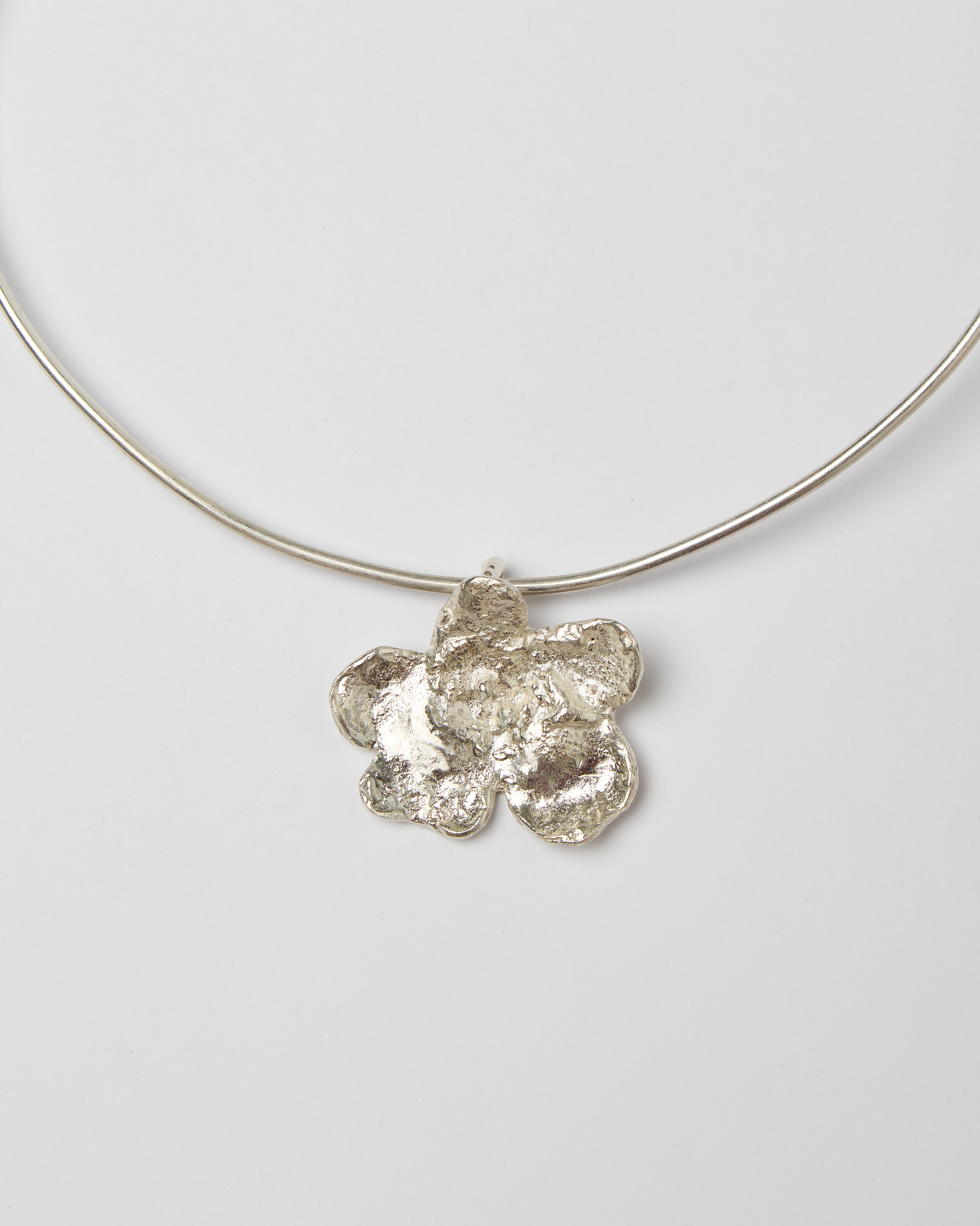 Fleur De Feu Necklace — Silver