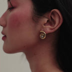 The Spiral Studs — Gold