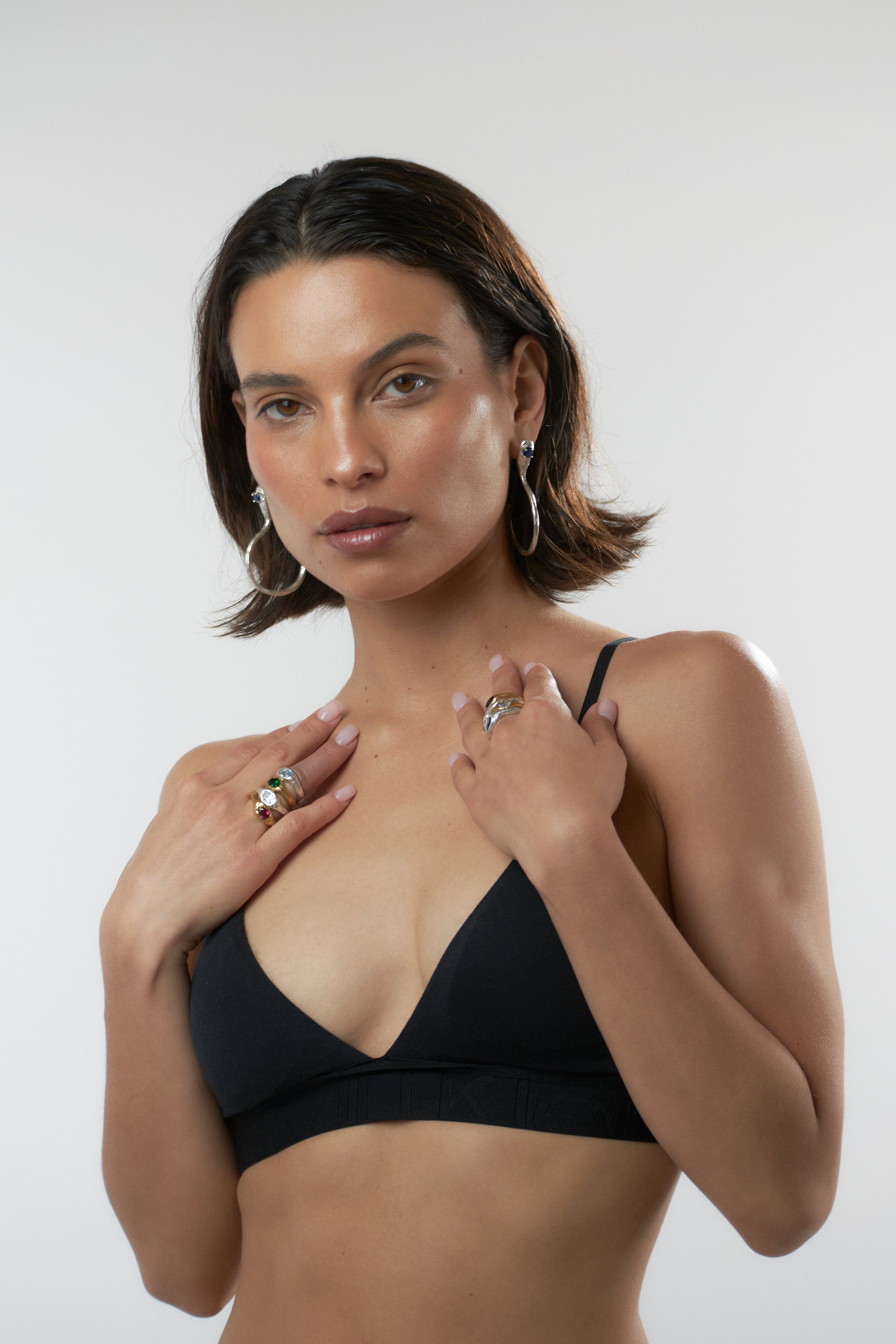 Celestial Hoops — Silver