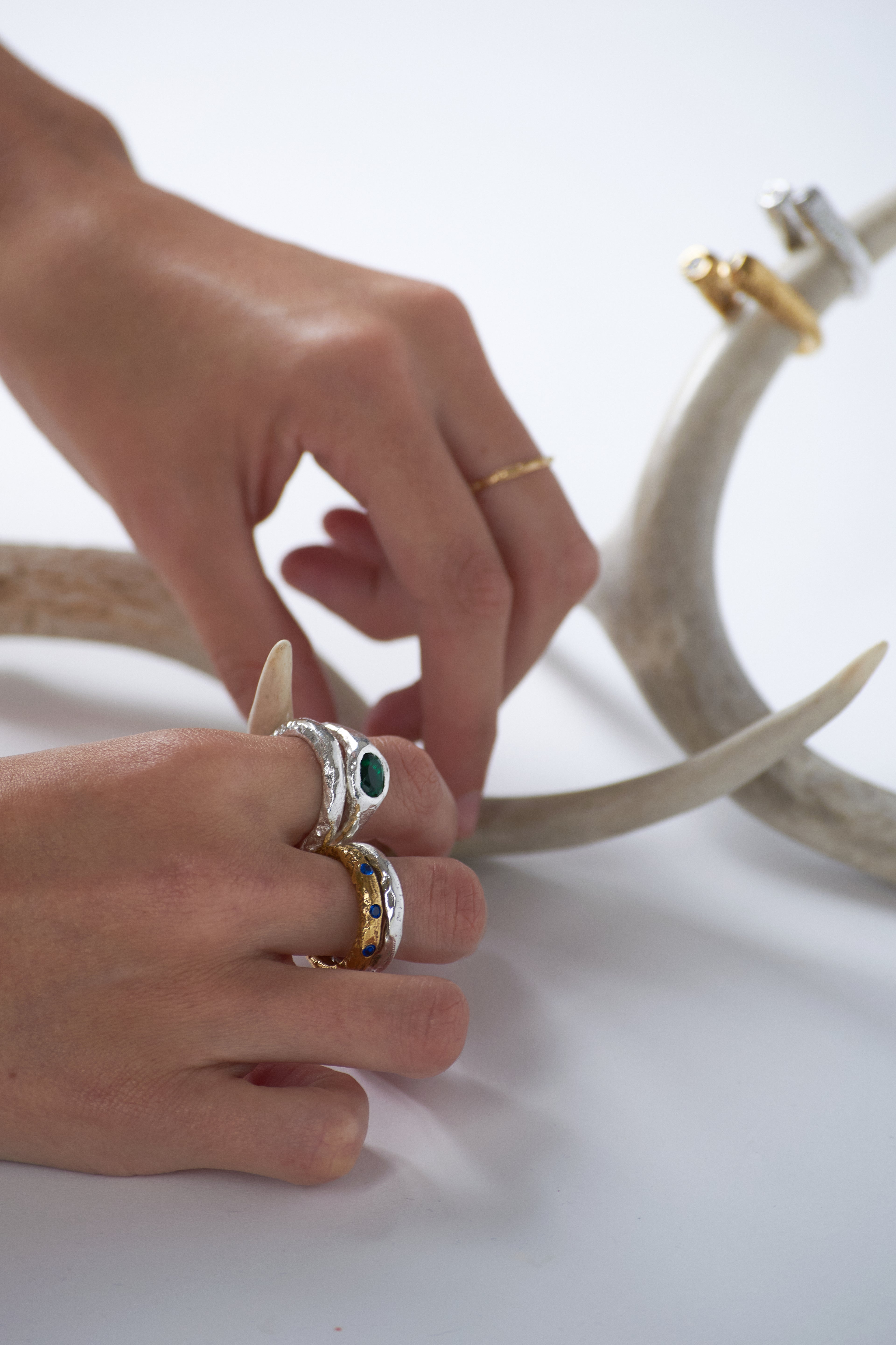 Core Lava Ring — Silver